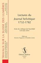 Couverture du livre « Lectures du Journal helvétique, 1732-1782 » de  aux éditions Slatkine