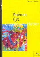 Couverture du livre « POEMES (3e édition) » de Laporte-Benichou-Mf aux éditions Hatier