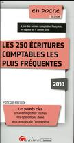 Couverture du livre « Les 250 écritures comptables les plus fréquentes (édition 2018) » de Pascale Recroix aux éditions Gualino