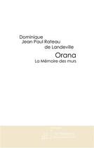 Couverture du livre « Orana » de Rateau De Landeville aux éditions Le Manuscrit