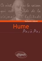 Couverture du livre « Hume » de Guillaume Lejeune aux éditions Ellipses