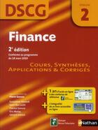 Couverture du livre « Finance ; épreuve 2 ; DSCG ; manuel applications et corrigés 2012 » de Pierre Gensse aux éditions Nathan