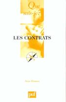 Couverture du livre « Les contrats (4ed) qsj 1677 » de Hauser J aux éditions Que Sais-je ?