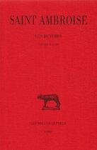 Couverture du livre « Les devoirs Tome 2 ; livres 2 et 3 » de Ambroise aux éditions Belles Lettres