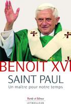 Couverture du livre « Saint Paul ; un maître pour notre temps » de  aux éditions Lethielleux