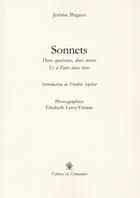 Couverture du livre « Sonnets » de Jerome Peignot aux éditions L'amandier