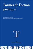 Couverture du livre « Formes de l'action poetique » de Marik Froidefond aux éditions Hermann