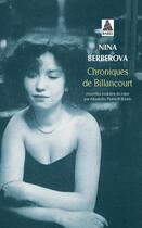 Couverture du livre « Chroniques de Billancourt » de Nina Berberova aux éditions Actes Sud