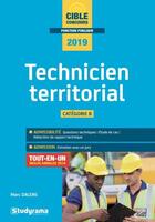 Couverture du livre « Technicien territorial ; catégorie B ; tout-en-un (concours 2019) » de Marc Dalens aux éditions Studyrama