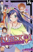 Couverture du livre « Nisekoi - amours, mensonges et yakusas ! t.14 » de Naoshi Komi aux éditions Crunchyroll