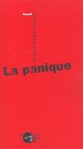 Couverture du livre « La panique (n.e.) » de Jean-Pierre Dupuy aux éditions Empecheurs De Penser En Rond