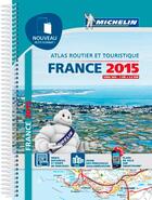 Couverture du livre « Atlas de France, petit format (édition 2015) » de Collectif Michelin aux éditions Michelin