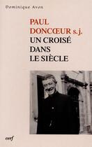Couverture du livre « Paul Doncoeur s.j. » de Dominique Avon aux éditions Cerf