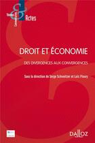 Couverture du livre « Droit et économie » de Serge Schweitzer aux éditions Dalloz