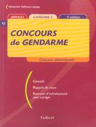 Couverture du livre « Le Concours De Gendarme » de Francoise Thiebault-Roger aux éditions Vuibert