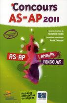Couverture du livre « Concours AS-AP (édition 2011) » de C. Cefiec et Beloei aux éditions Lamarre