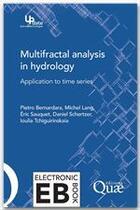 Couverture du livre « Multifractal analysis in hydrology » de Pietro Bernardara aux éditions Quae