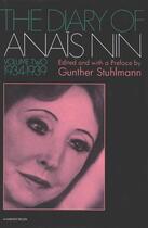 Couverture du livre « Diary Of Anais Nin Volume 2 1934-1939 » de Anais Nin aux éditions Houghton Mifflin Harcourt