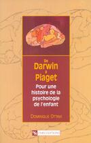 Couverture du livre « De darwin a piaget » de Dominique Ottavi aux éditions Cnrs