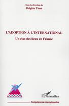 Couverture du livre « L'adoption à l'international ; un état des lieux en France » de Brigitte Tison aux éditions L'harmattan