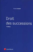 Couverture du livre « Droit civil ; successions ; manuel (7e édition) » de Michel Grimaldi aux éditions Lexisnexis