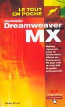 Couverture du livre « Dreamweaver Mx » de Bruce Besty aux éditions Campuspress