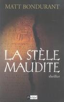 Couverture du livre « La stèle maudite » de Bondurant-M aux éditions Archipel