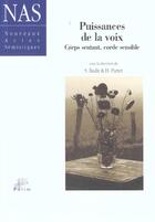 Couverture du livre « Puissances de la voix : Corps sentant, corde sensible » de Parret Badir Semir aux éditions Pu De Limoges