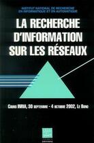Couverture du livre « La recherche d'information sur les reseaux » de Jean-Claude Le Moal aux éditions Adbs