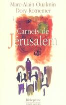 Couverture du livre « Jerusalem Mon Amour » de Marc-Alain Ouaknin aux éditions Bibliophane-daniel Radford