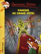 Couverture du livre « Geronimo Stilton T.49 ; panique au grand hôtel » de Geronimo Stilton aux éditions Albin Michel Jeunesse