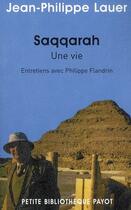 Couverture du livre « Saqqarah, une vie » de Lauer Jean-Philippe aux éditions Rivages