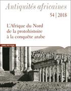 Couverture du livre « Antiquites africaines 54 » de  aux éditions Cnrs