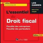 Couverture du livre « L'essentiel du droit fiscal (édition 2020) » de Beatrice Grandguillot et Francis Grandguillot aux éditions Gualino