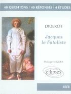 Couverture du livre « Étude sur jacques le fataliste, diderot » de Segura aux éditions Ellipses Marketing