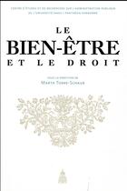 Couverture du livre « Le Bien-être et le droit » de Torre-Schaub Marta aux éditions Editions De La Sorbonne