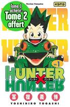 Couverture du livre « Hunter X Hunter : coffret Tomes 1 et 2 » de Yoshihiro Togashi aux éditions Kana