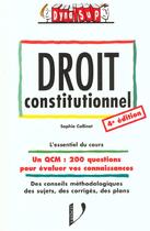 Couverture du livre « Droit Constitutionnel ; 4e Edition » de Sophie Collinet aux éditions Vuibert