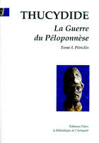 Couverture du livre « La guerre du Péloponnèse. t.1 ; Périclès » de Thucydide aux éditions Paleo