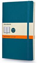 Couverture du livre « Carnet bleu sous marin couverture souple grand format ligné » de Moleskine aux éditions Moleskine Papet