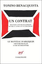 Couverture du livre « Un contrat » de Tonino Benacquista aux éditions Gallimard