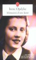 Couverture du livre « Memoires d'une juste » de Opdyke-I aux éditions Le Livre De Poche