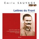 Couverture du livre « Lettres du front » de Emile Sauvage aux éditions Elan Sud