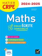 Couverture du livre « Mathematiques - crpe 2024-2025 - epreuve ecrite d'admissibilite » de Mante/Charnay aux éditions Hatier