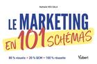 Couverture du livre « Le marketing en 101 schémas : 80% visuels et 20% QCM : 100% réussite ! » de Nathalie Veg-Sala aux éditions Vuibert