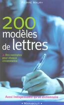 Couverture du livre « 200 Modeles De Lettres » de Pierre Maury aux éditions Marabout