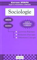 Couverture du livre « Sociologie » de Raymond Thomas aux éditions Vigot