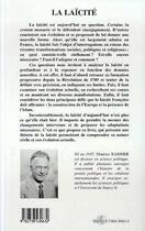 Couverture du livre « La laïcité » de Maurice Barbier aux éditions L'harmattan
