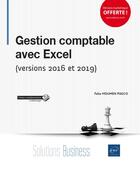 Couverture du livre « Gestion comptable avec Excel (versions 2016 et 2019) » de Faiza Moumen Piasco aux éditions Eni