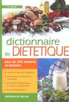 Couverture du livre « Dictionnaire de dietetique » de Moioli aux éditions De Vecchi